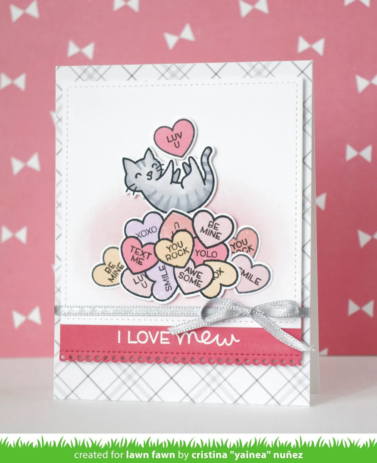 Lawn Fawn How You Bean Conversation Heart Stempelset