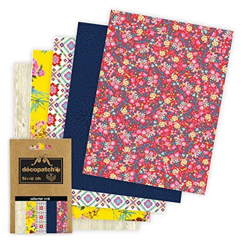 Décopatch Décopocket DP013O Papier 5 Bogen