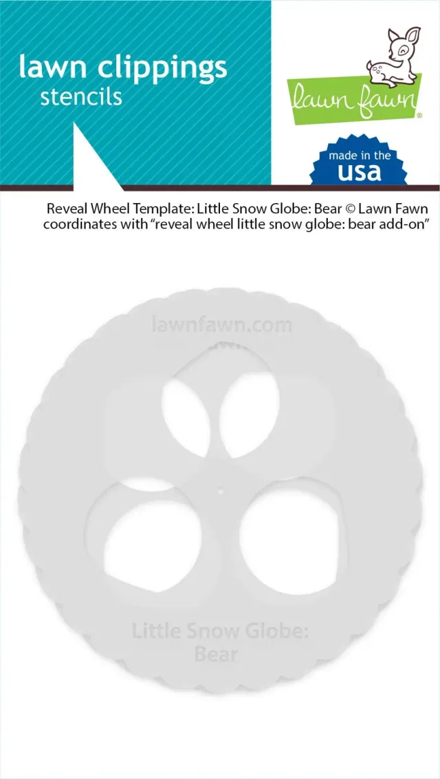 Lawn Fawn Reveal Wheel Templates Little Snow Globe Bear