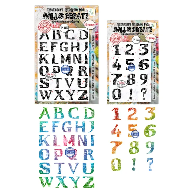 AALL and Create Scribble Away Stempel Bundle A5+A6 Gekritzel