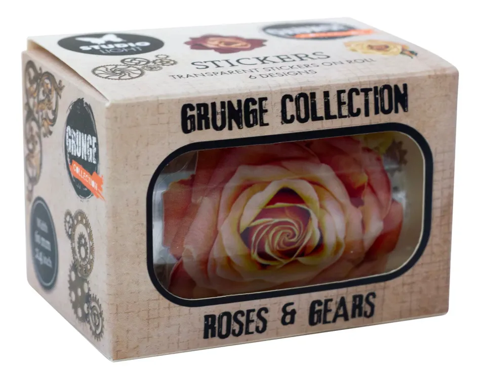 StudioLight Grunge Vintage Roses Stickerrolle 5 Meter Rosen