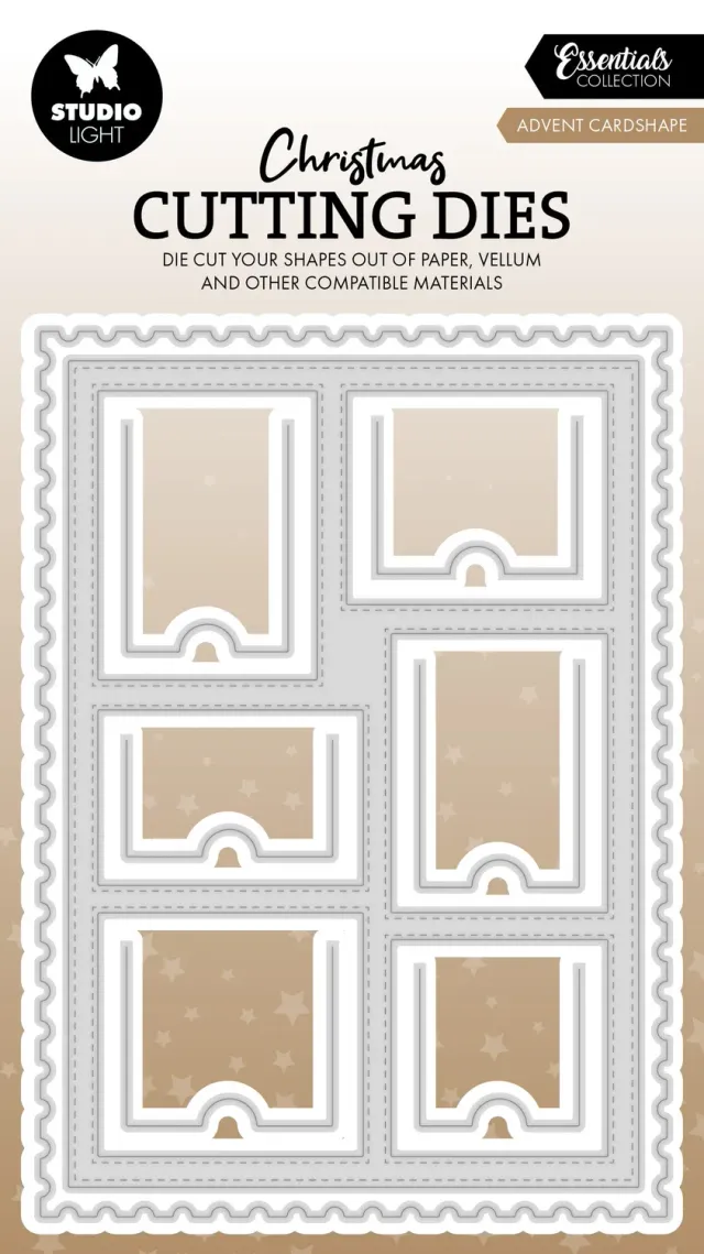 StudioLight Essentials Advent Cardshape Stanzschablone