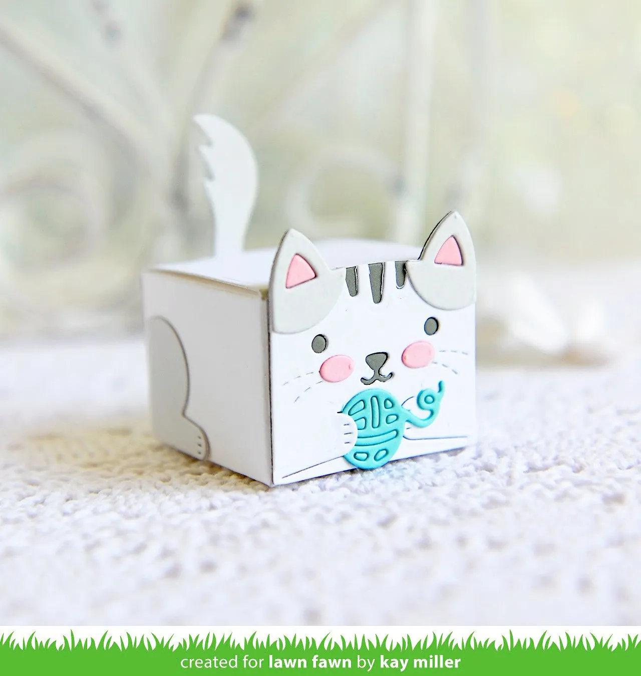 Lawn Fawn Tiny Gift Box Cat Stanzschablonen Katze
