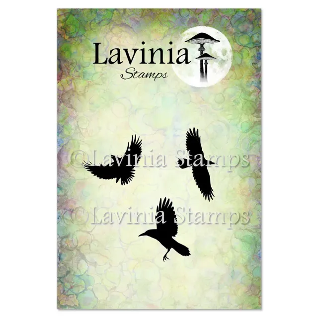 Lavinia Stamps Ravens Stempel Photopolymer Paar
