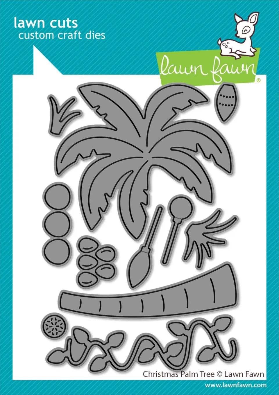 Lawn Fawn Christmas Palm Tree Stanzen Palme 7x10 cm