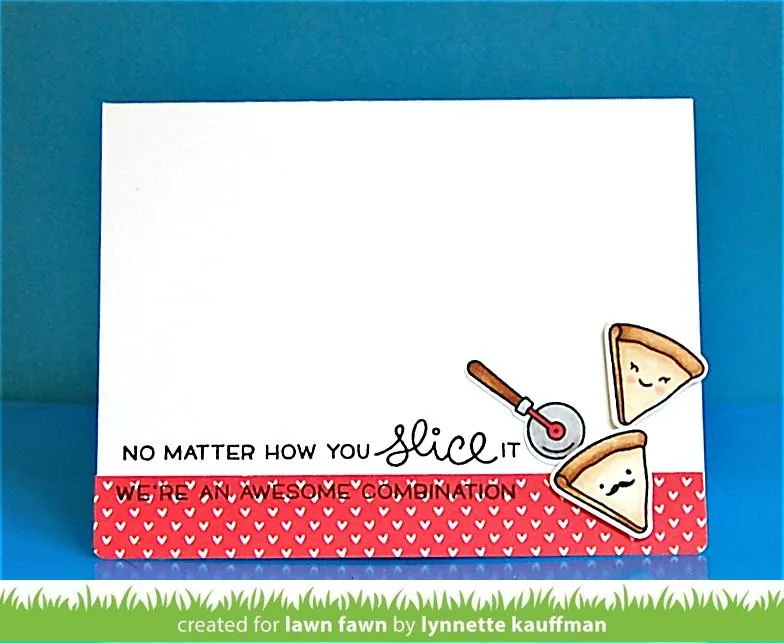 Lawn Fawn Pizza My Heart Stempelset 36-teilig
