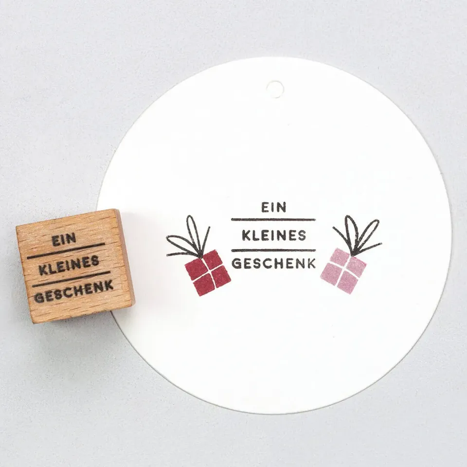 Perlenfischer Ein kleines Geschenk Stempel 15x18 mm