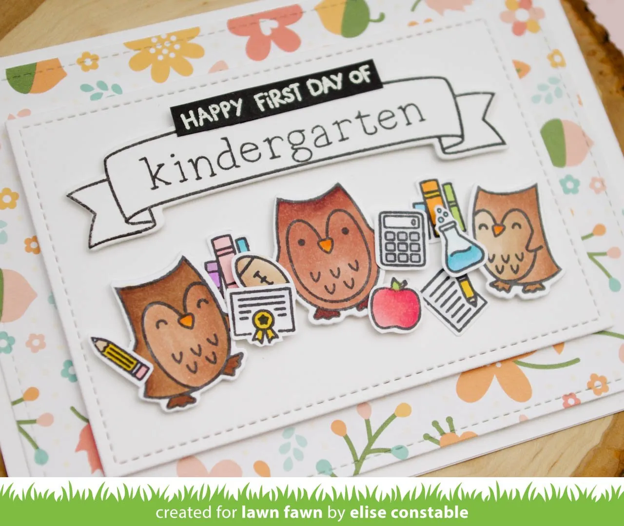 Lawn Fawn Plan On It School Stempelset Schule Planer