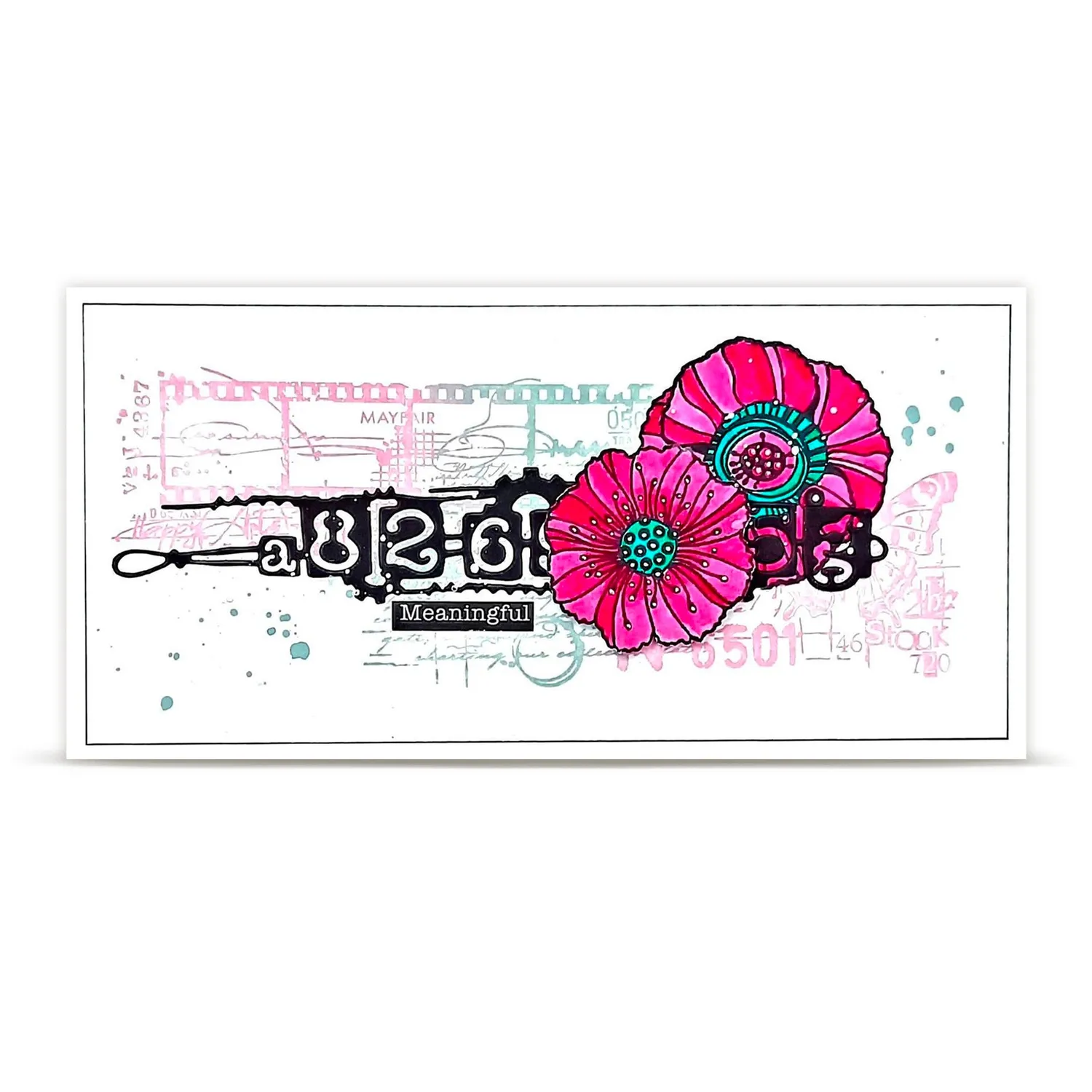 AALL and Create TP-1478 A6 Stempel Graphic Coquelicots 9-teilig