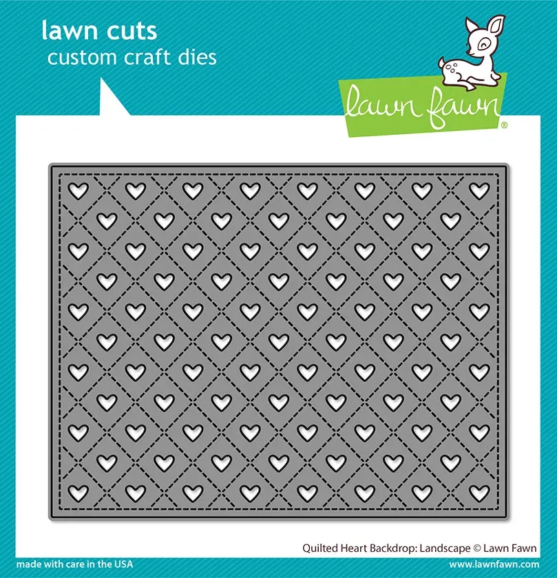 Lawn Fawn Lawn Cuts Quilted Heart Stanzschablone