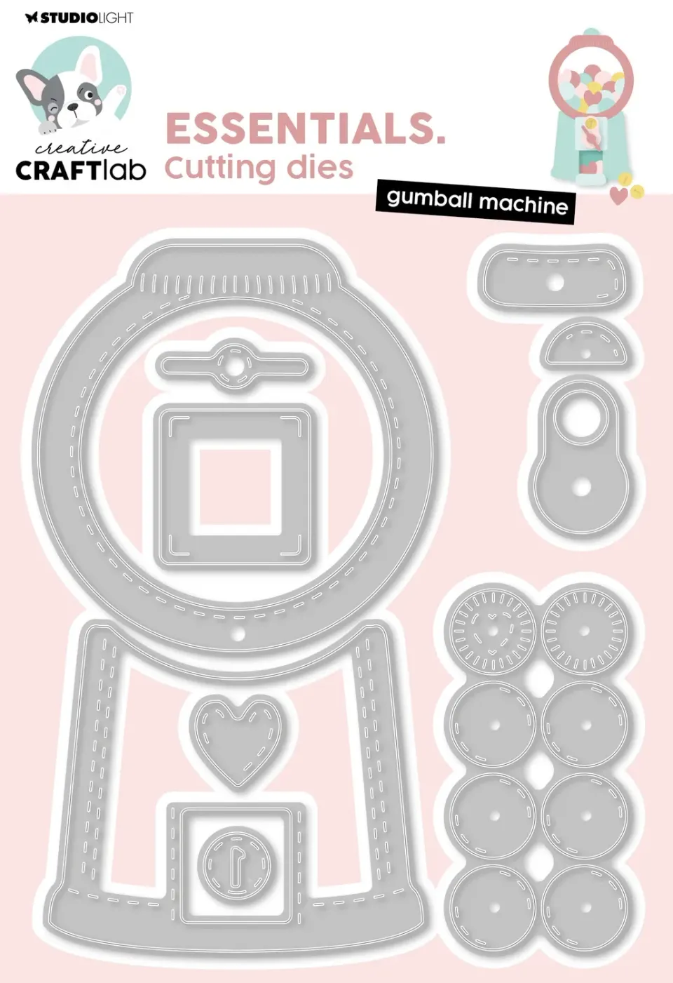 Creative Craftlab Essentials Gumball machine Stanzschablone