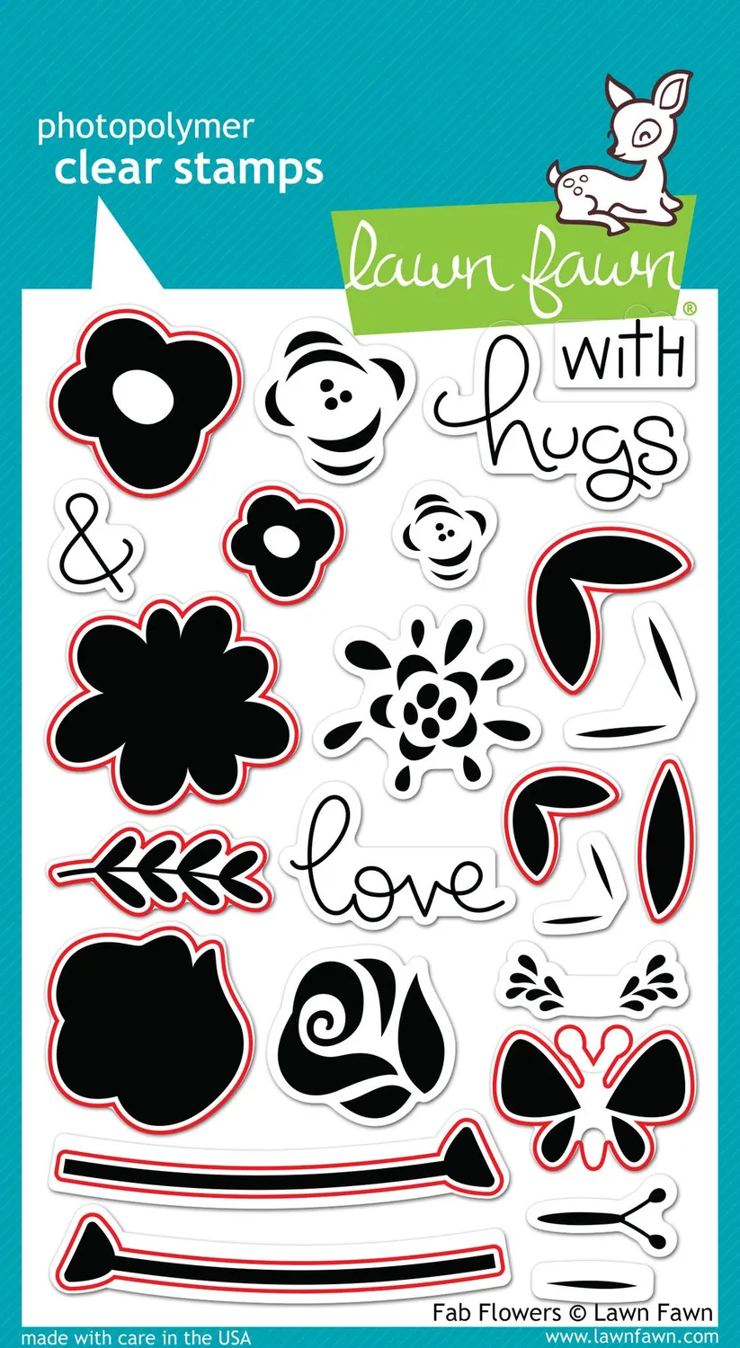 Lawn Fawn Fab Flowers Lawn Cuts Stanzen Blumen