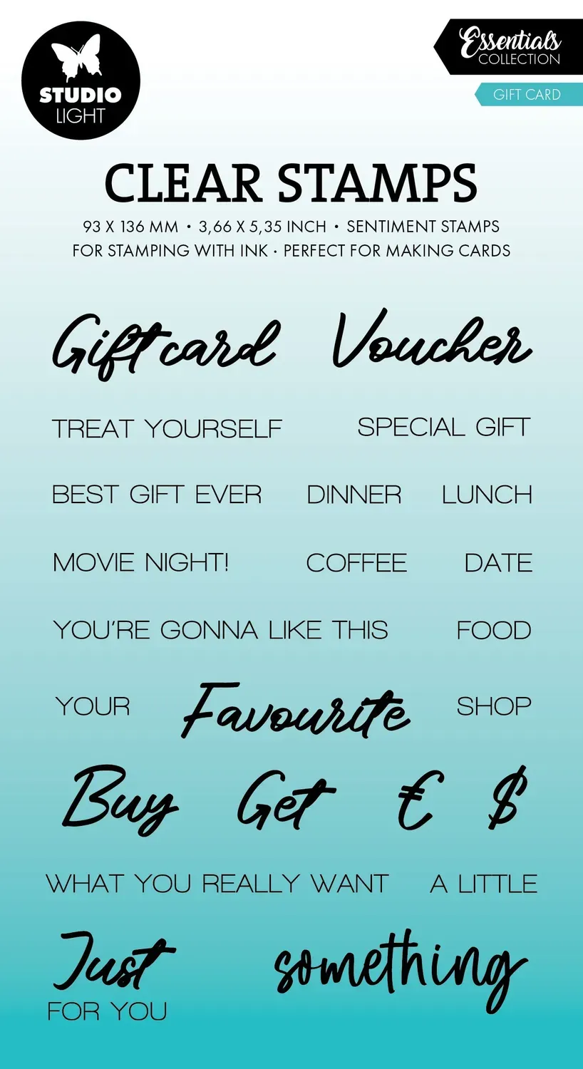StudioLight Essentials Gift Card Stempel Geschenkkarte