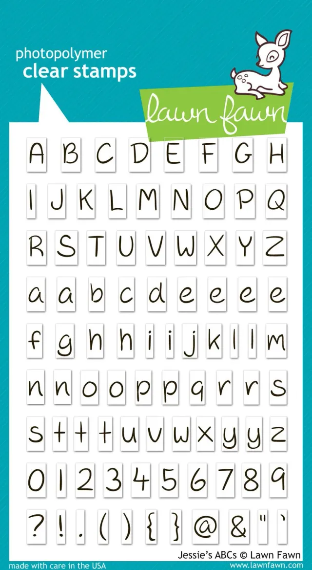 Lawn Fawn Jessie's ABCs Clear Stamps Alphabet 78-teilig