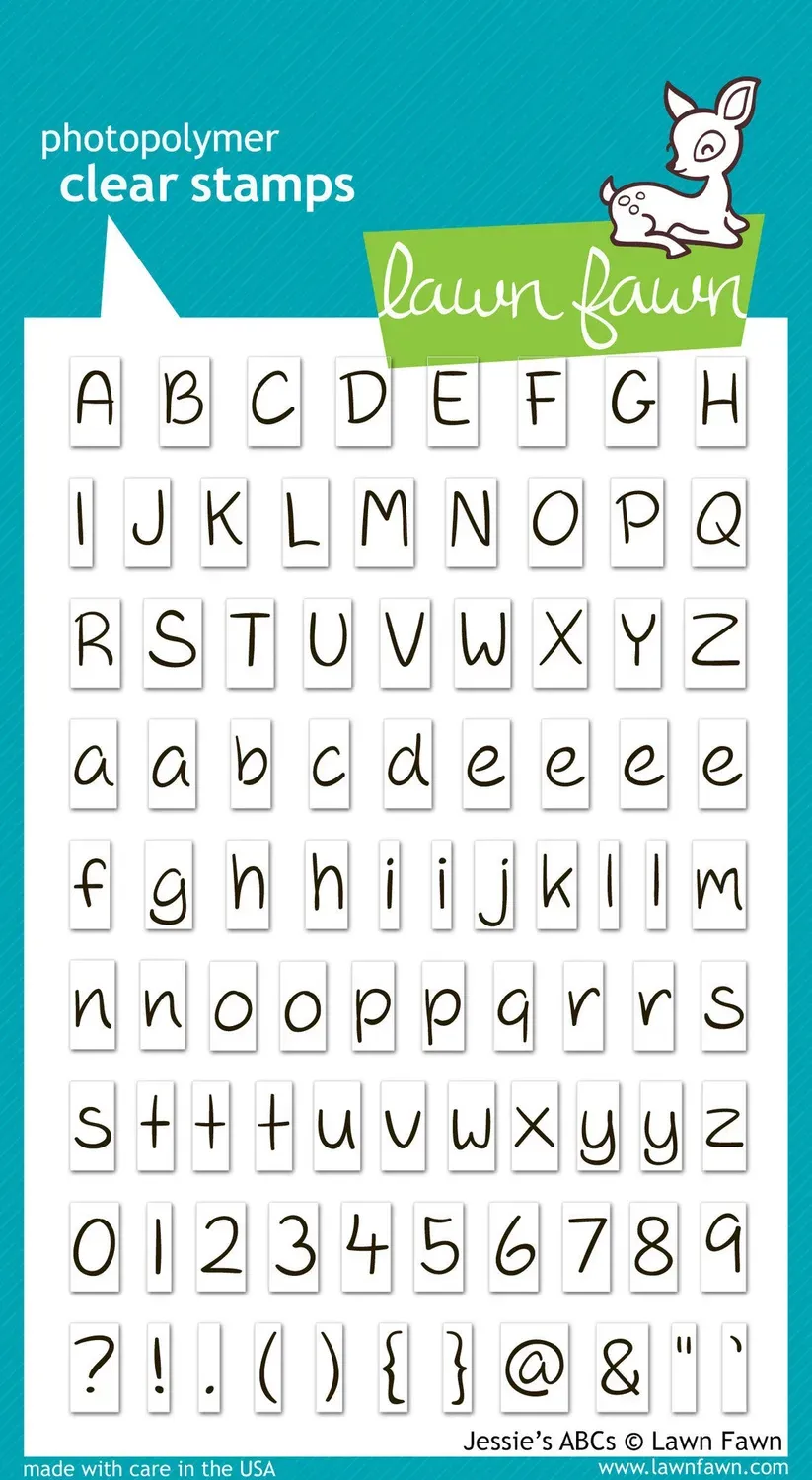 Lawn Fawn Jessie's ABCs Clear Stamps Alphabet 78-teilig