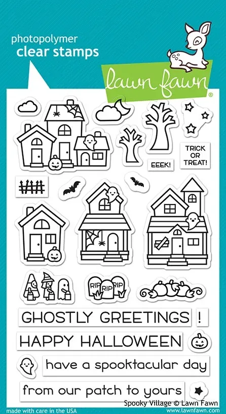 Lawn Fawn Spooky Village LF2014 Stempelset Halloween