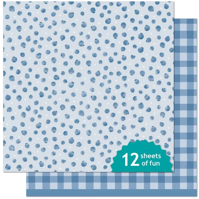 Lawn Fawn Berry Cute Designpapier 12x12 12 Bogen Frucht