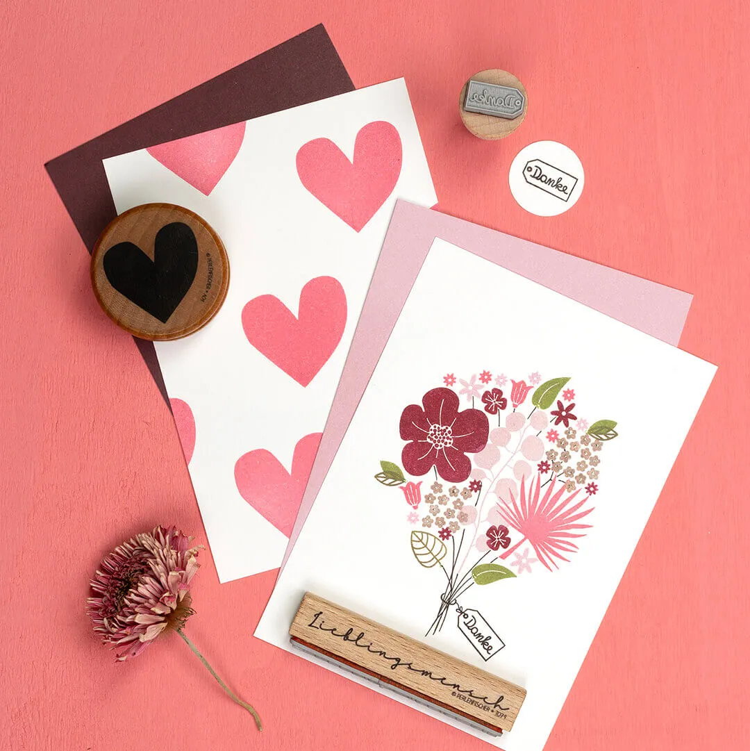 Perlenfischer Sweetheart XL Stempel 36 x 36 mm