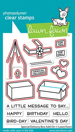 Lawn Fawn Special Delivery Box Add-On Stanzen Set
