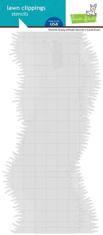 Lawn Fawn Slimline Grassy Hillside Stencils 2-teilig