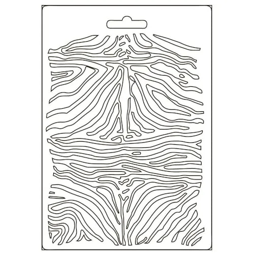 Stamperia Savana Silikonform A5 Zebra Fellmuster