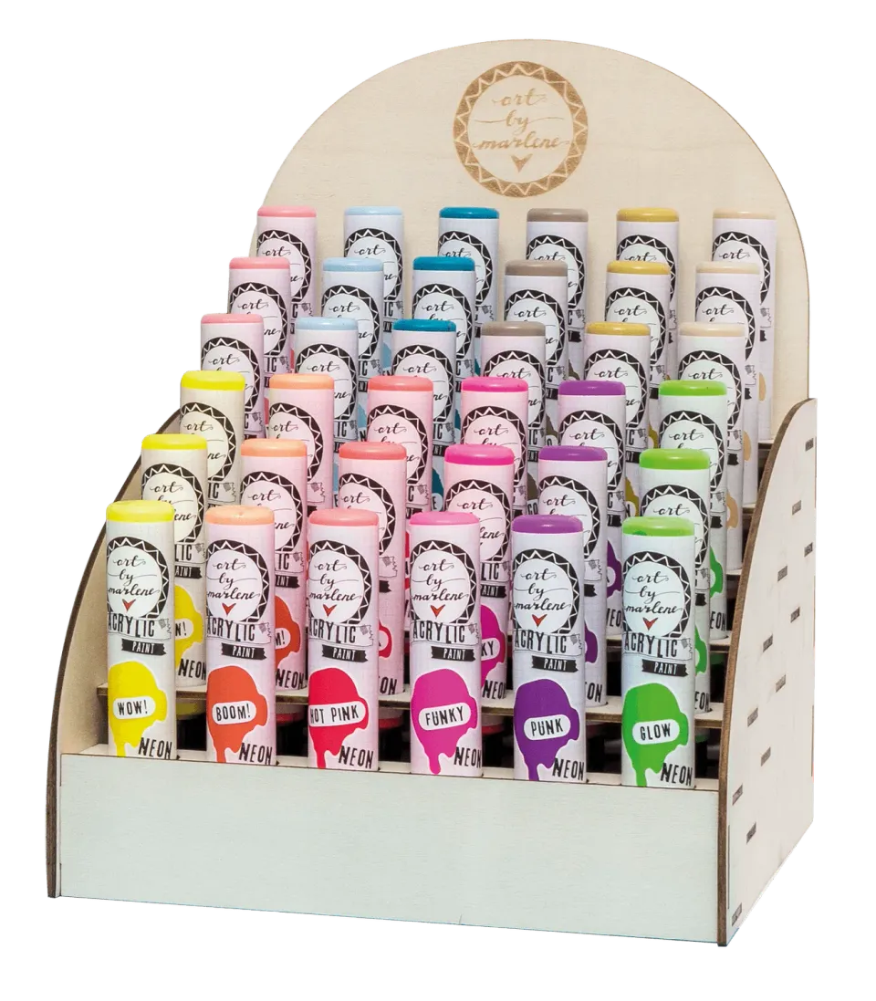 Art by Marlene Essentials Plywood Display für 36 Farben