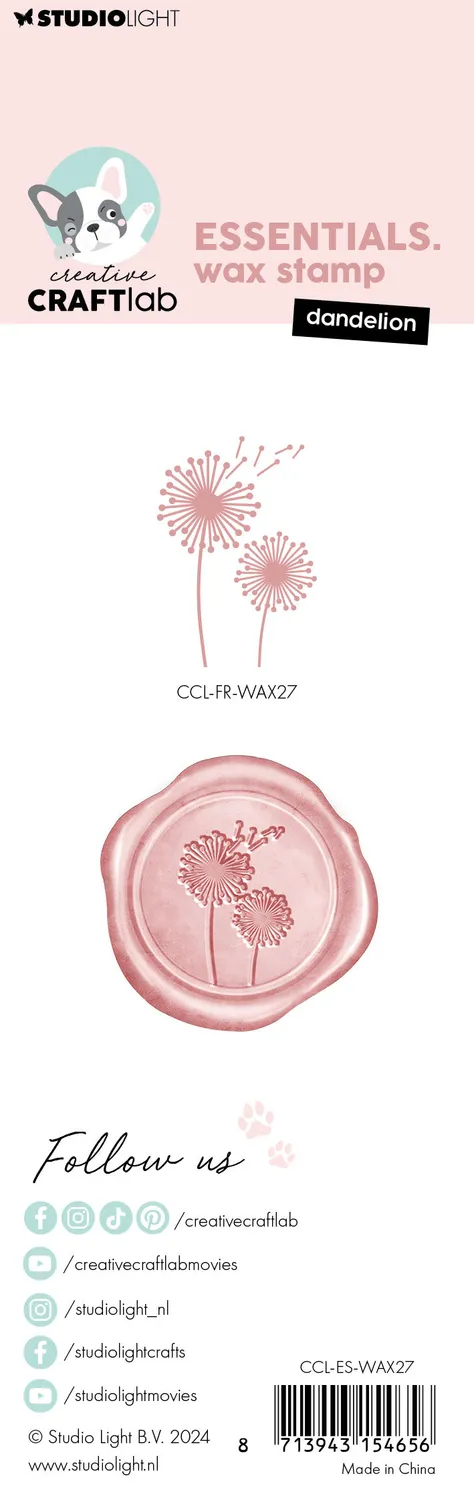 StudioLight Creative Craftlab Wachsstempel Dandelion mit Griff