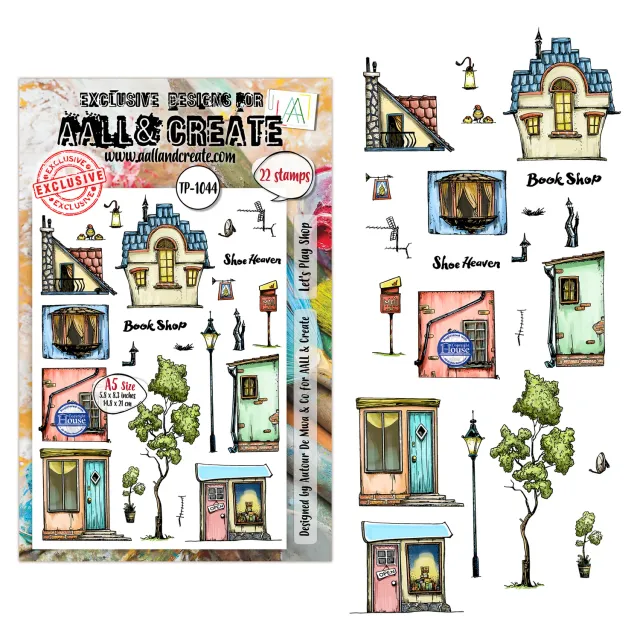 AALL and Create TP-1044 Let's Play Shop Stempelset A5
