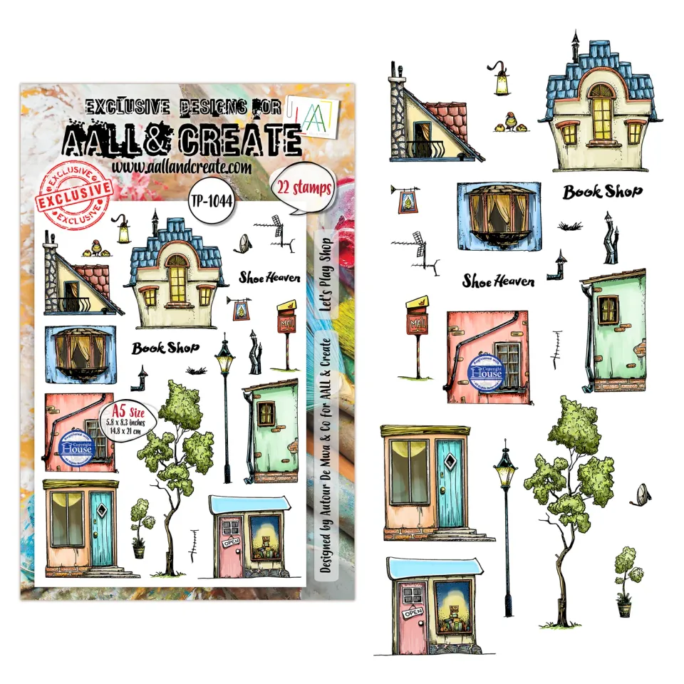 AALL and Create TP-1044 Let's Play Shop Stempelset A5
