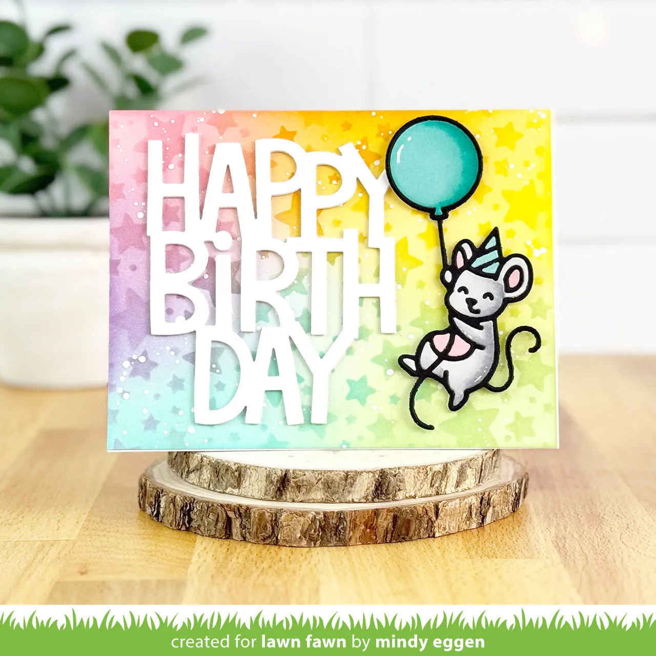 Lawn Fawn Party Mouse LF3732 Stanzschablone Maus 3-tlg.