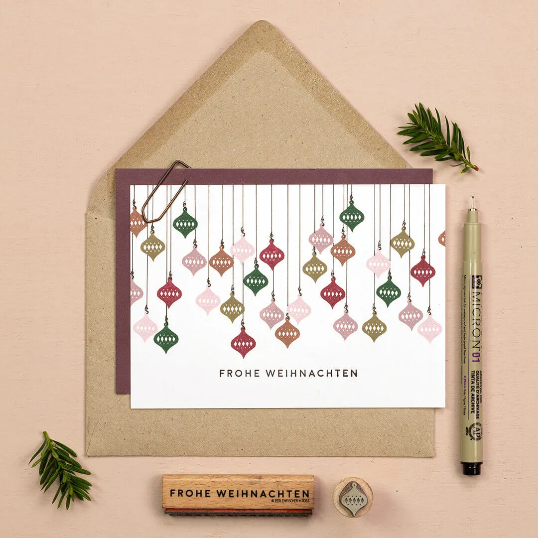 Perlenfischer Christbaumschmuck Stempel 12x15mm