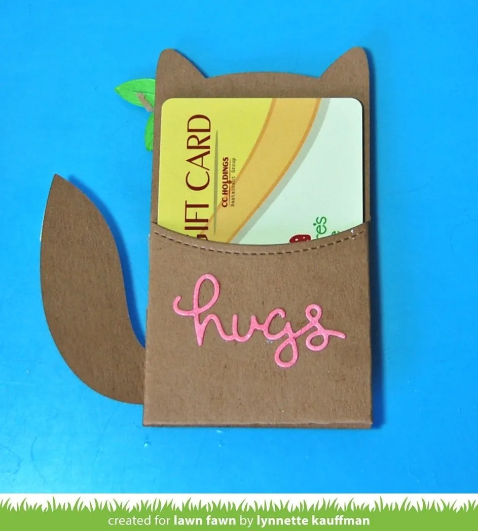 Lawn Fawn Stitched Gift Card Pocket Stanze Geschenkkartenfach