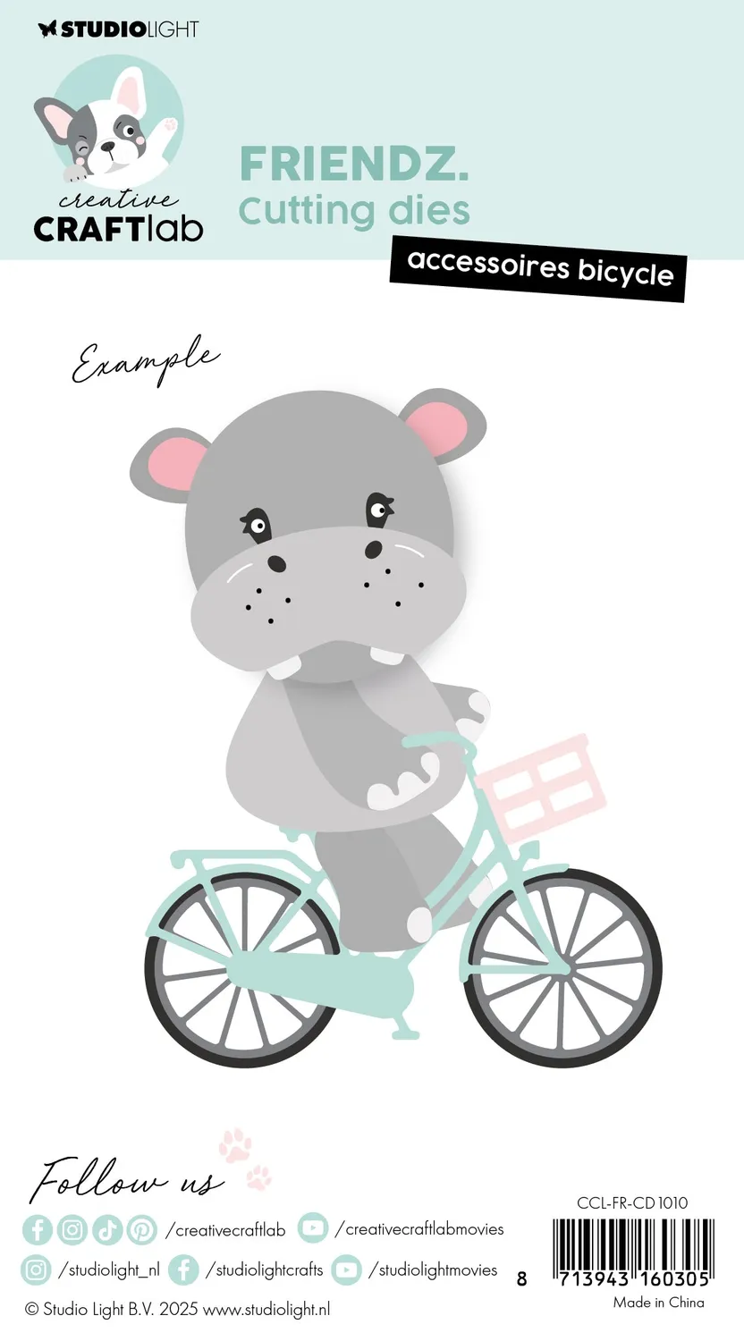 StudioLight Creative Craftlab Friendz Accessoires Bicycle Stanzschablone