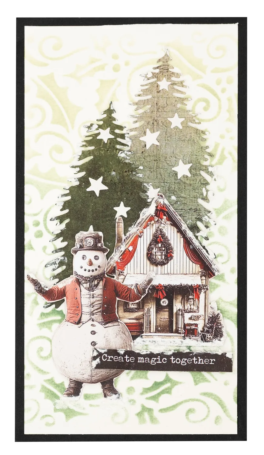 Studio Light Grunge Stanzschablone Extra Elements Christmas