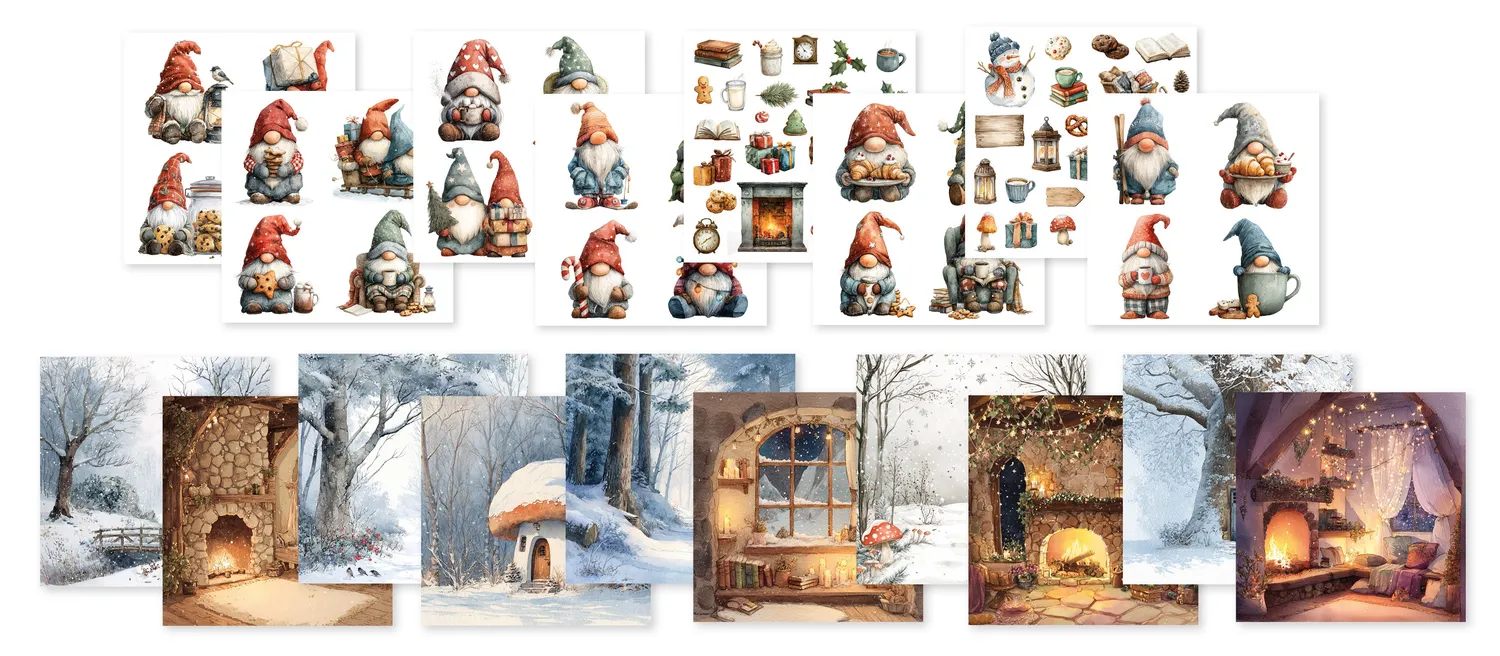 StudioLight Creative Craftlab James the gnome Collageblock 36 Blatt