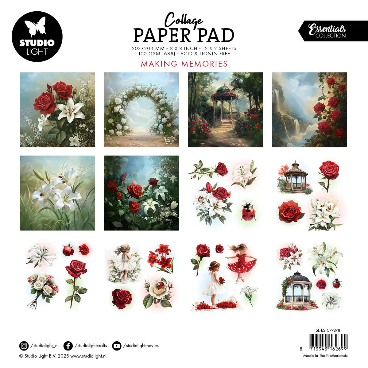 StudioLight Essentials Making Memories Collage Papierblock 24 Blatt