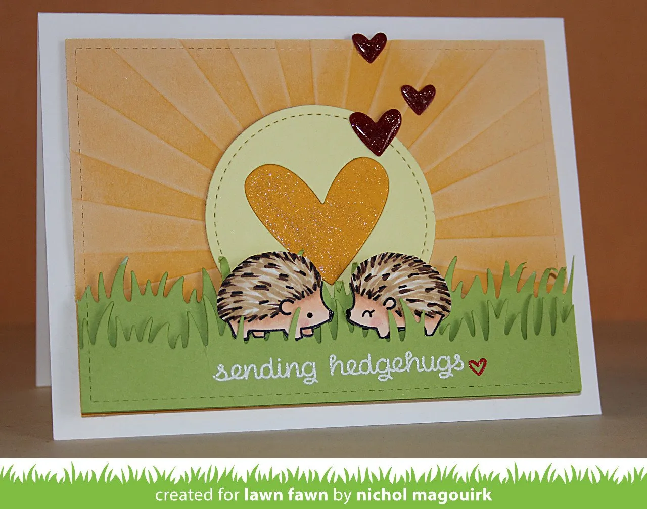 Lawn Fawn Hedgehugs LF729 Stempelset Mini Igel
