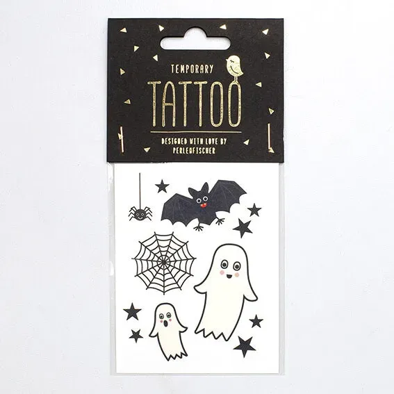Perlenfischer Gruseliges Halloween Tattoo temporär