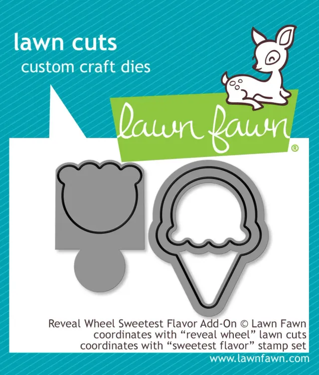 Lawn Fawn Reveal Wheel Sweetest Flavor Add-On Stanzen Eis