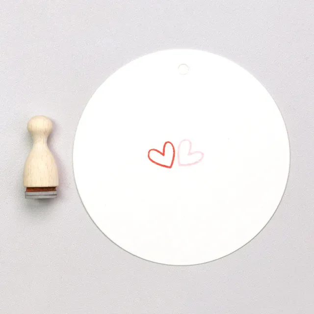 Perlenfischer Heart outline mini Stempel 9x10 mm Kegel