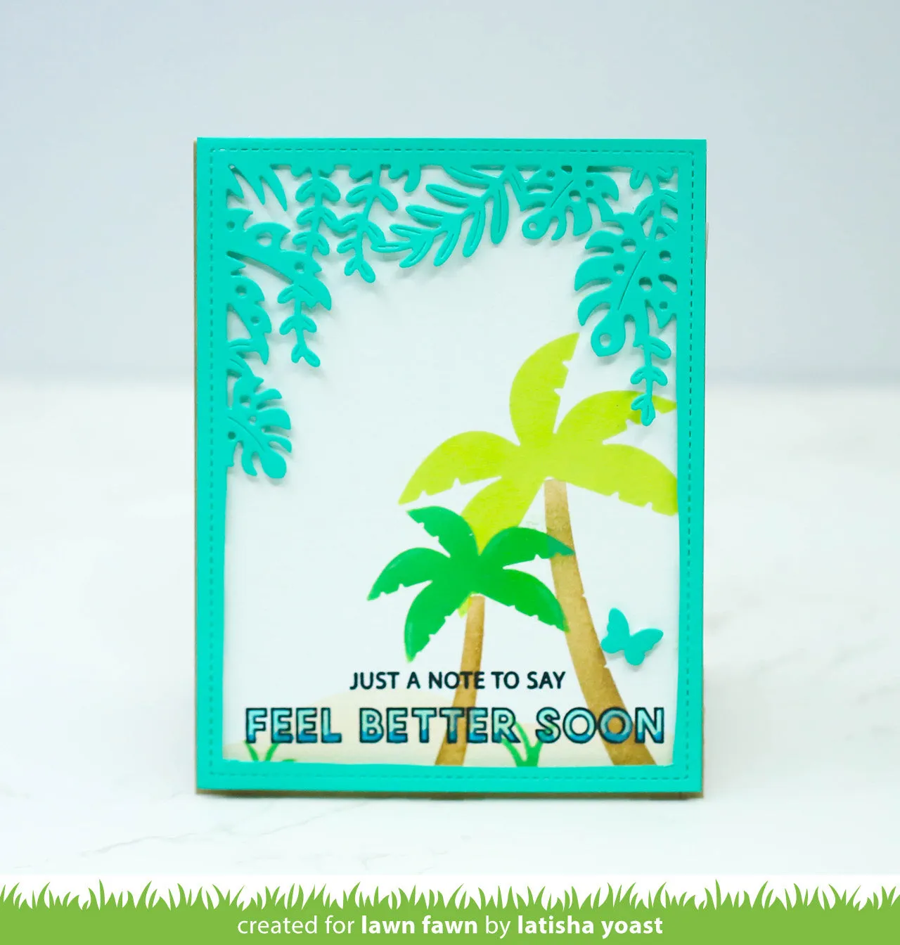 Lawn Fawn Beach Sunset Stencils Schablonen 2er-Set