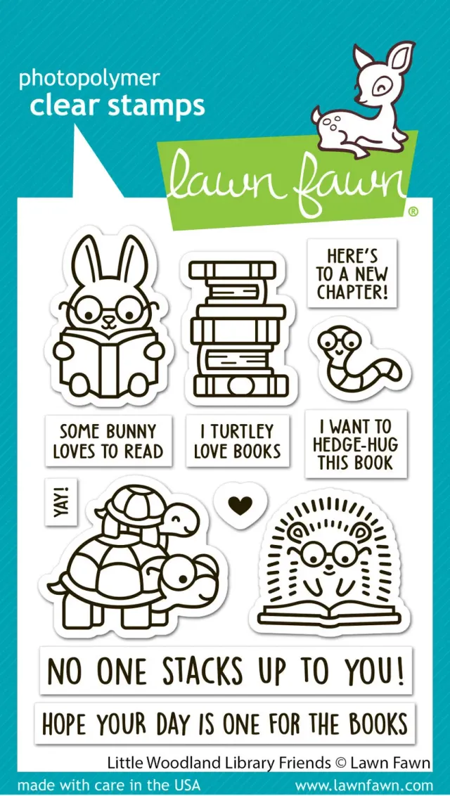 Lawn Fawn Little Woodland Library Friends LF3713 Stempel