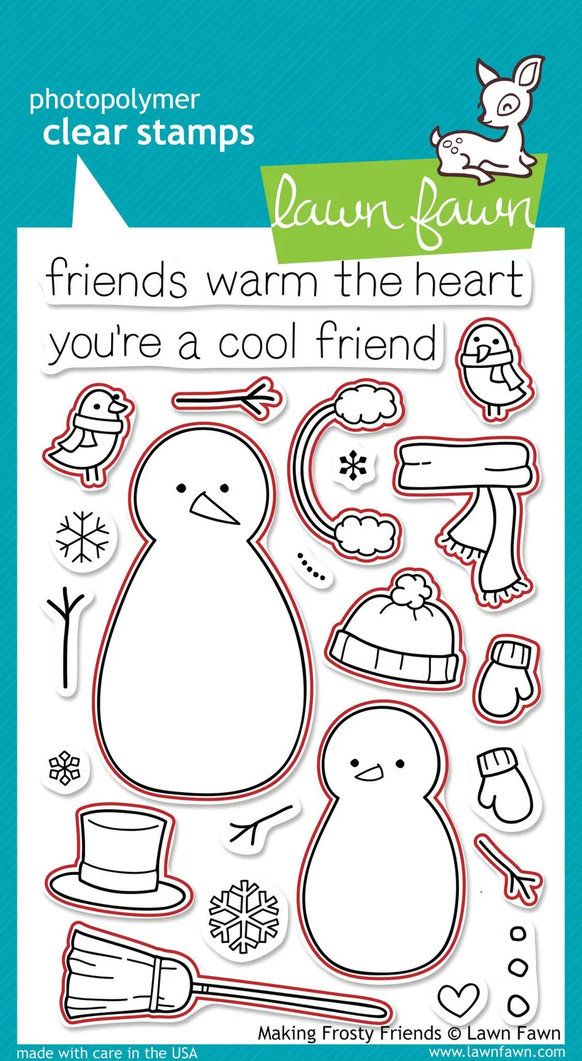 Lawn Fawn Making Frosty Friends Stanzen Schneemann