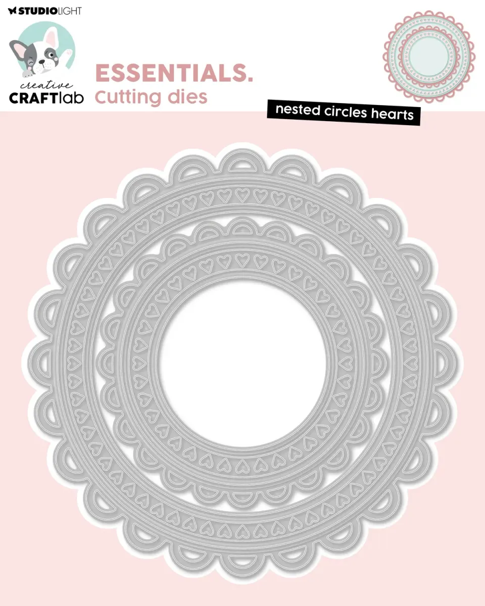 StudioLight Creative Craftlab Nested Circles Hearts Stanze