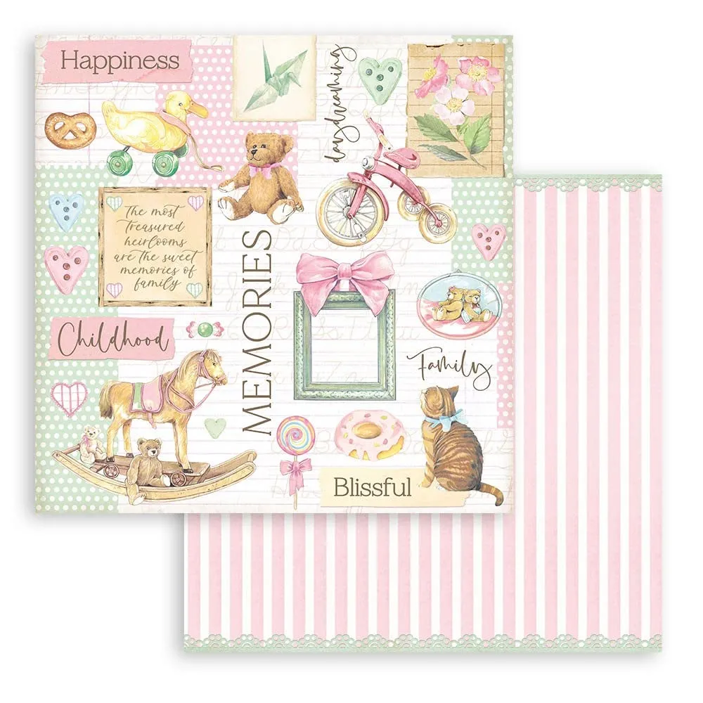 Stamperia DayDream Scrapbookpapier 20,3cm 10 Bogen