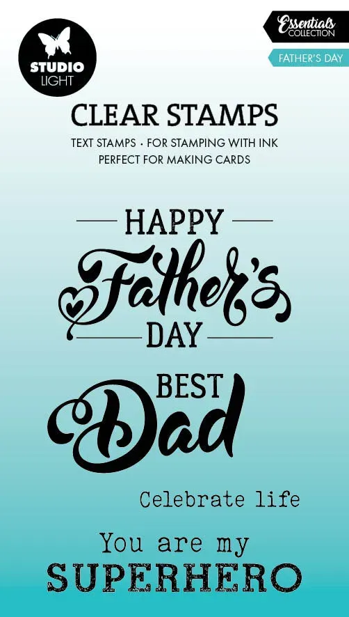 StudioLight Essentials Fathersday Clear Stamps Vatertag