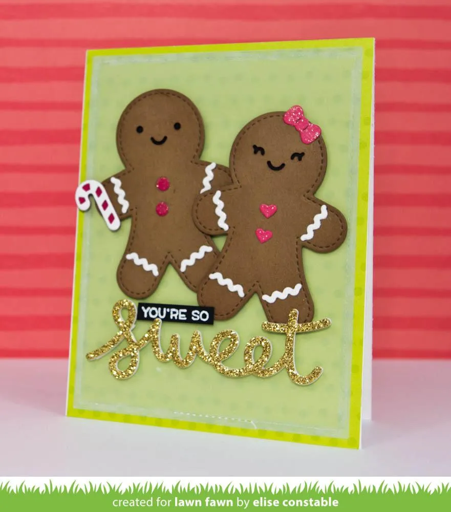 Lawn Fawn Gingerbread Friends Stanze Lebkuchen Set