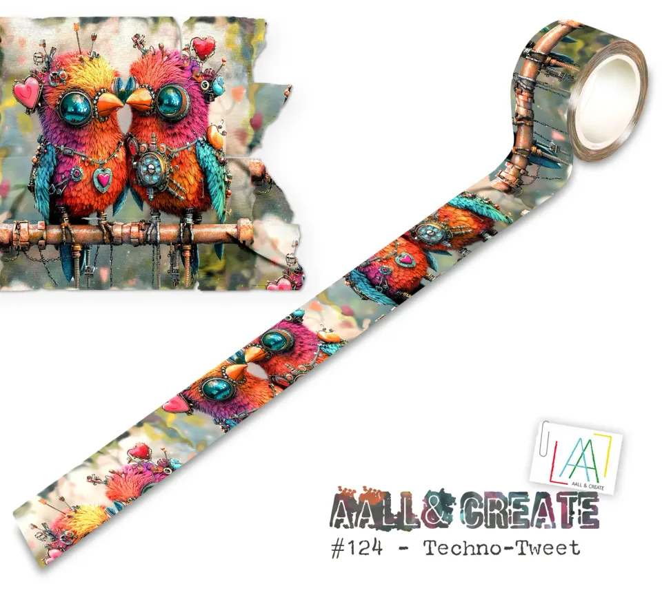 AALL and Create MT-124 Techno-Tweet Washi Tape 25mm