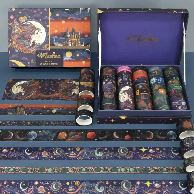 Ieebee Magic Washi Tape Set 29 Rollen Tarot Zauber