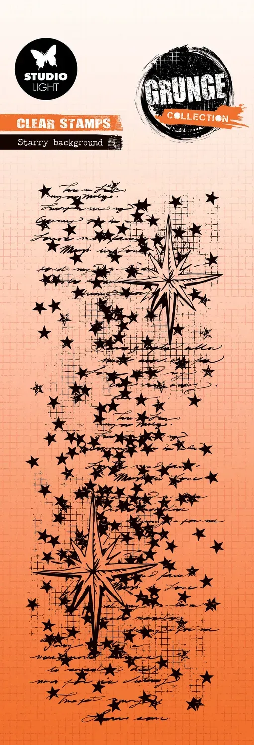 StudioLight Grunge Clear Stempel Starry Background Sterne